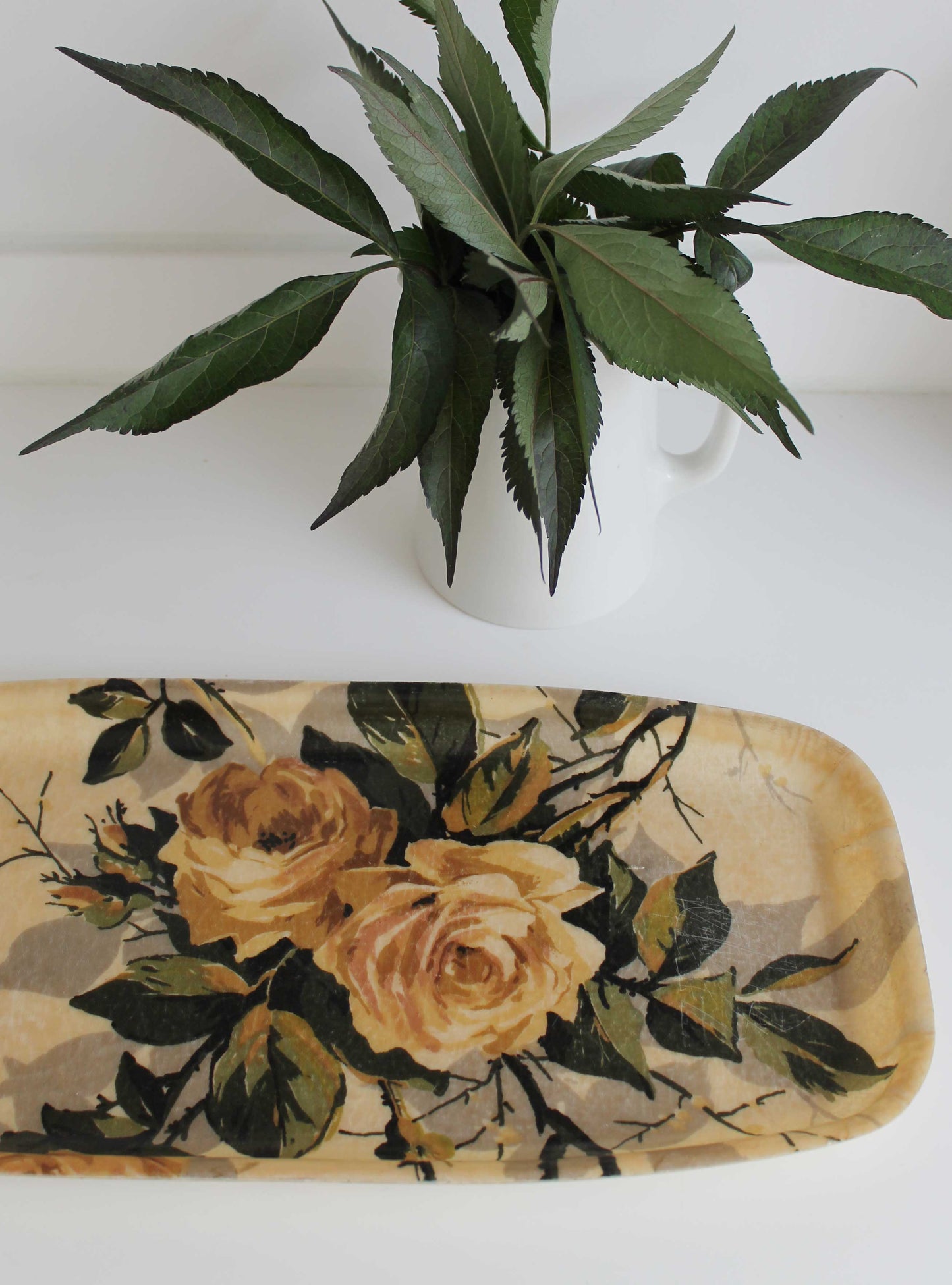 1950s Vintage Roses Tray