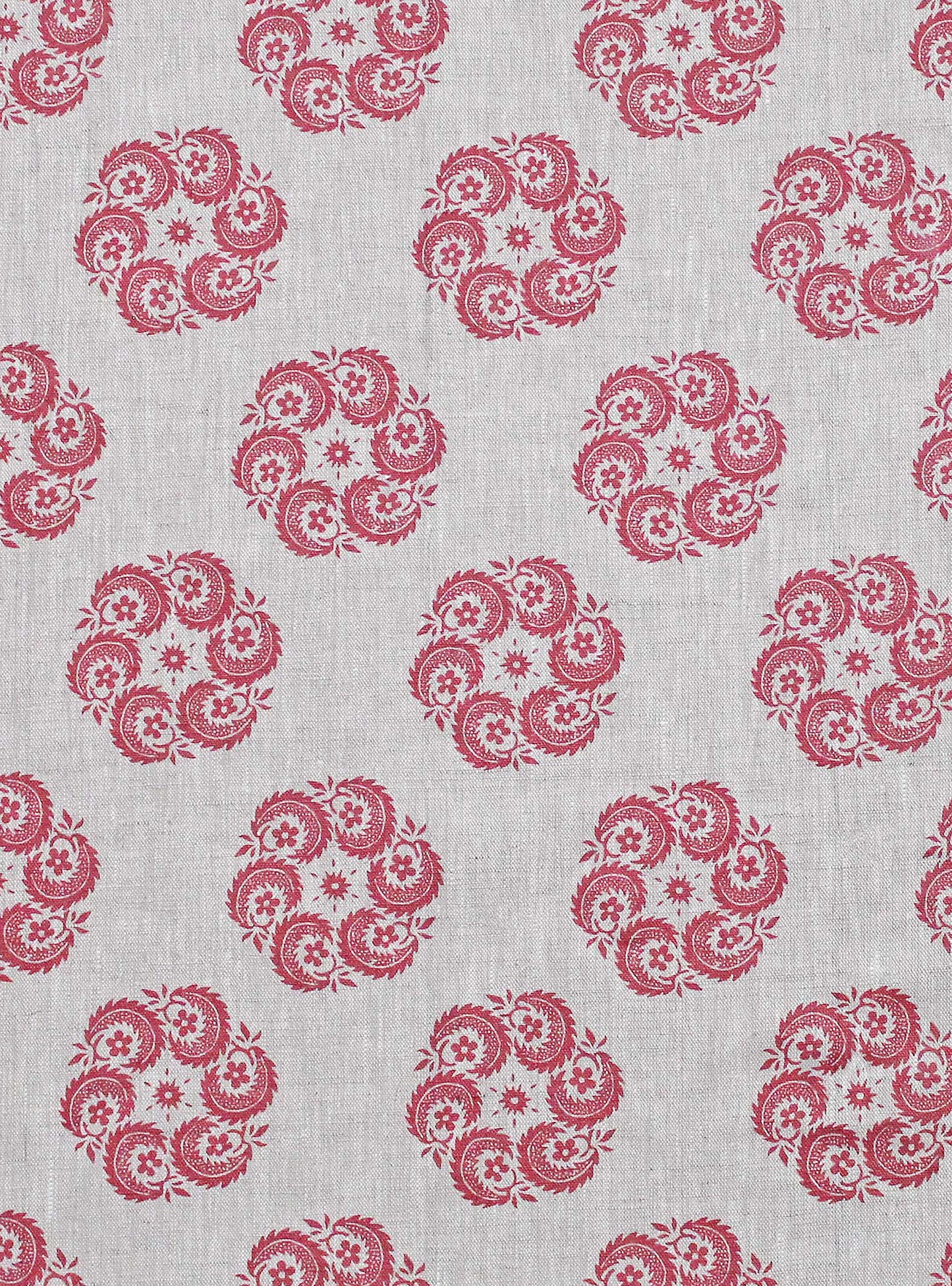 Bedoin Raspberry - Natural Linen