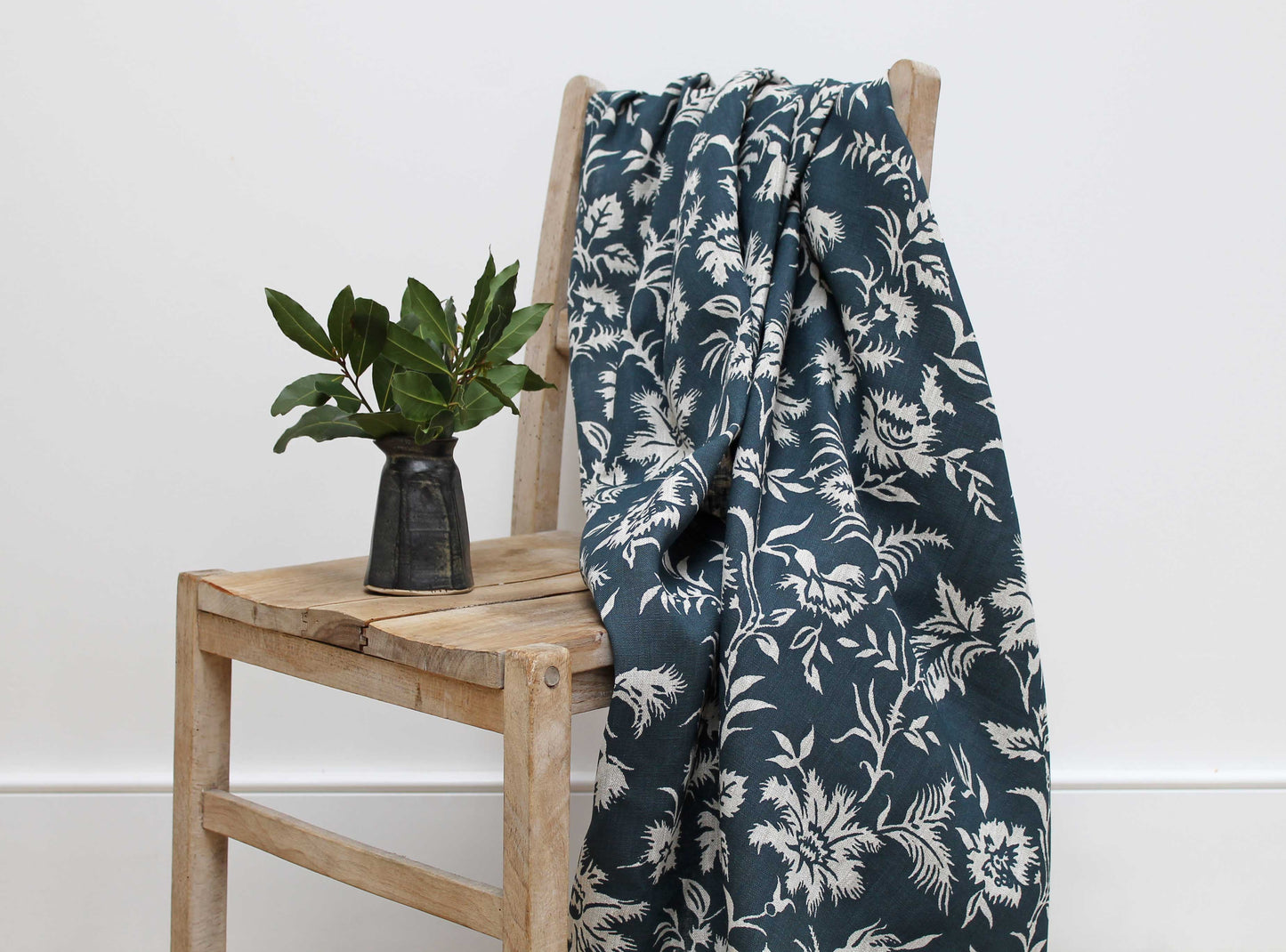 Clotilde Blue - Natural Linen