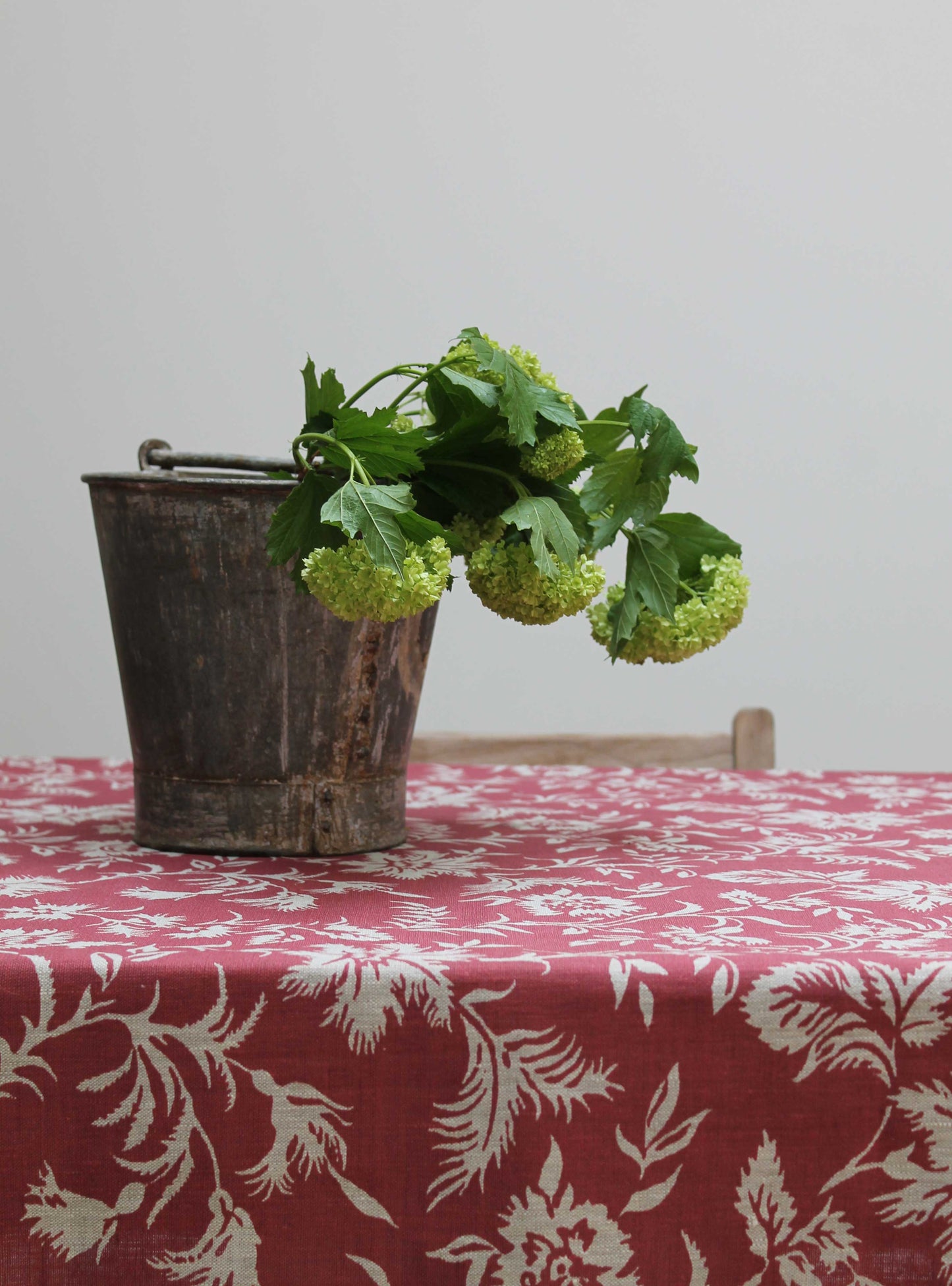 Clotilde Raspberry - Natural Linen