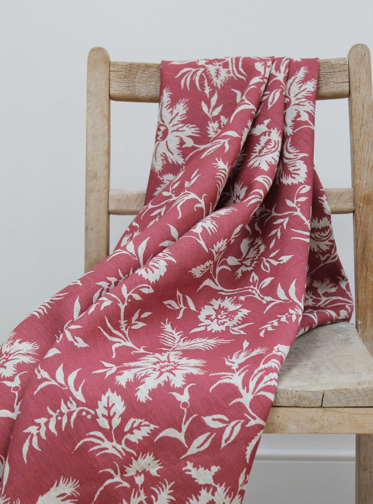 Clotilde Raspberry - Natural Linen