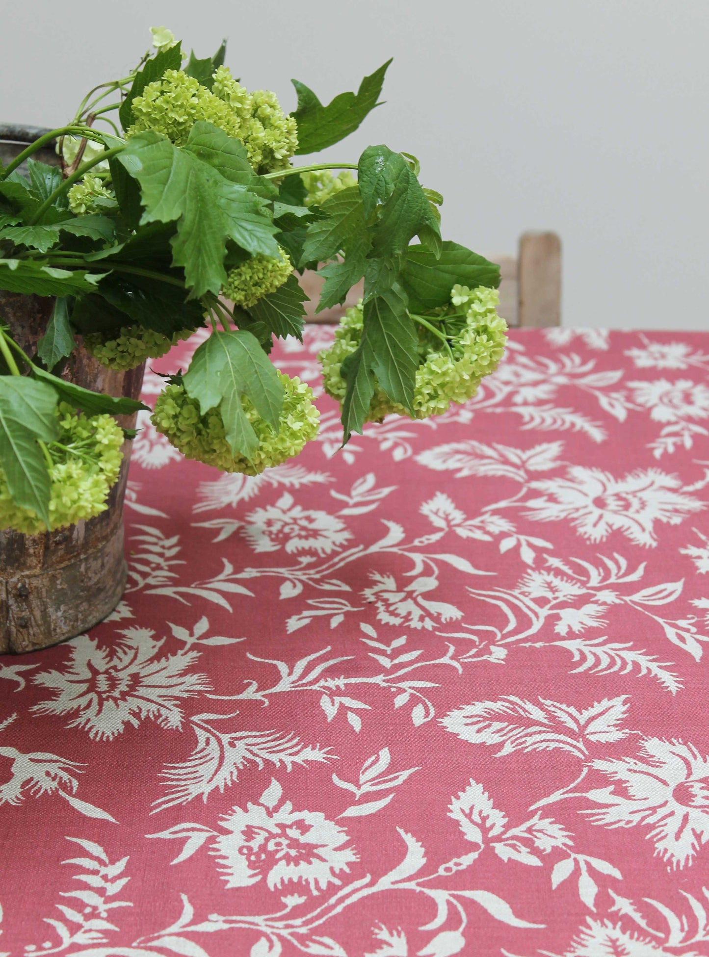 Clotilde Raspberry - Natural Linen
