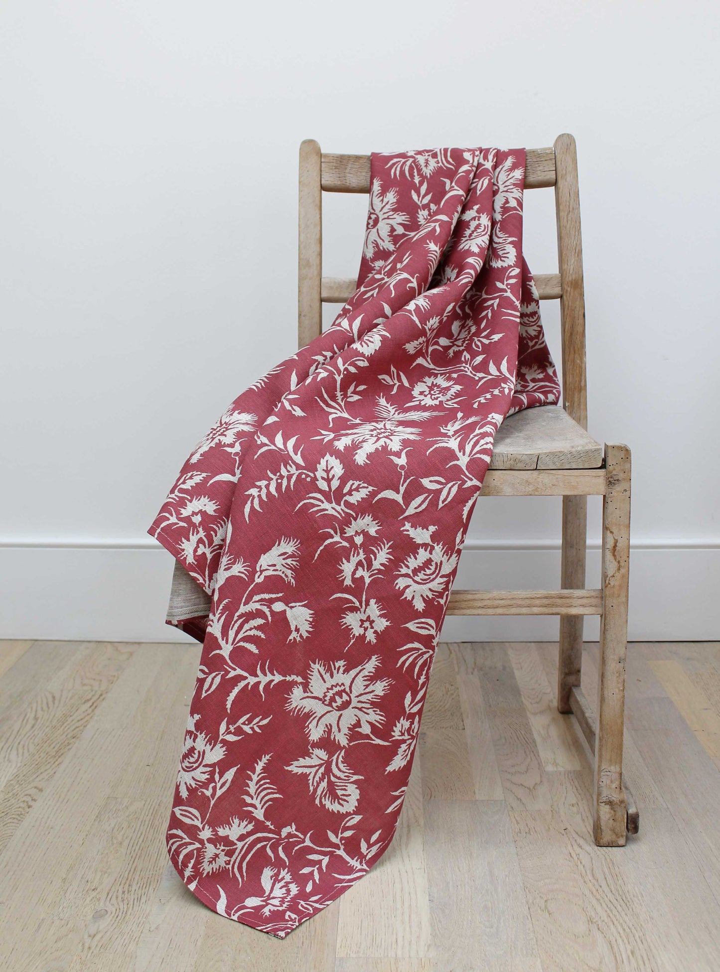 Clotilde Raspberry - Natural Linen