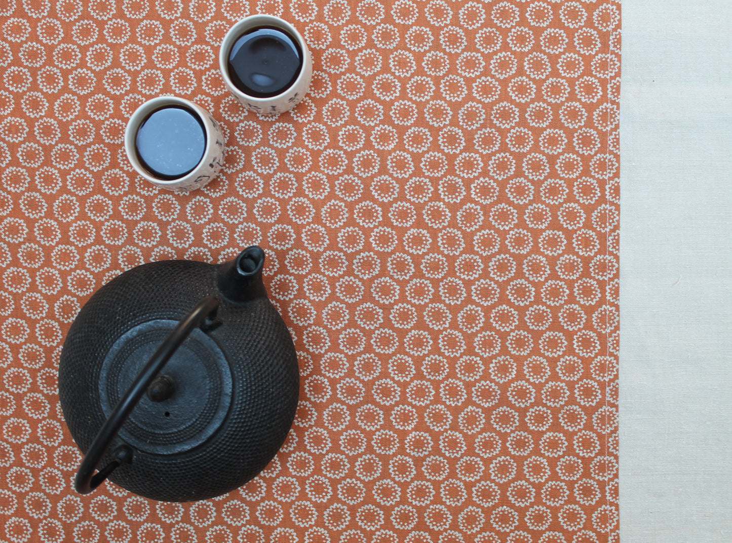Ockley Burnt Orange - Natural Linen