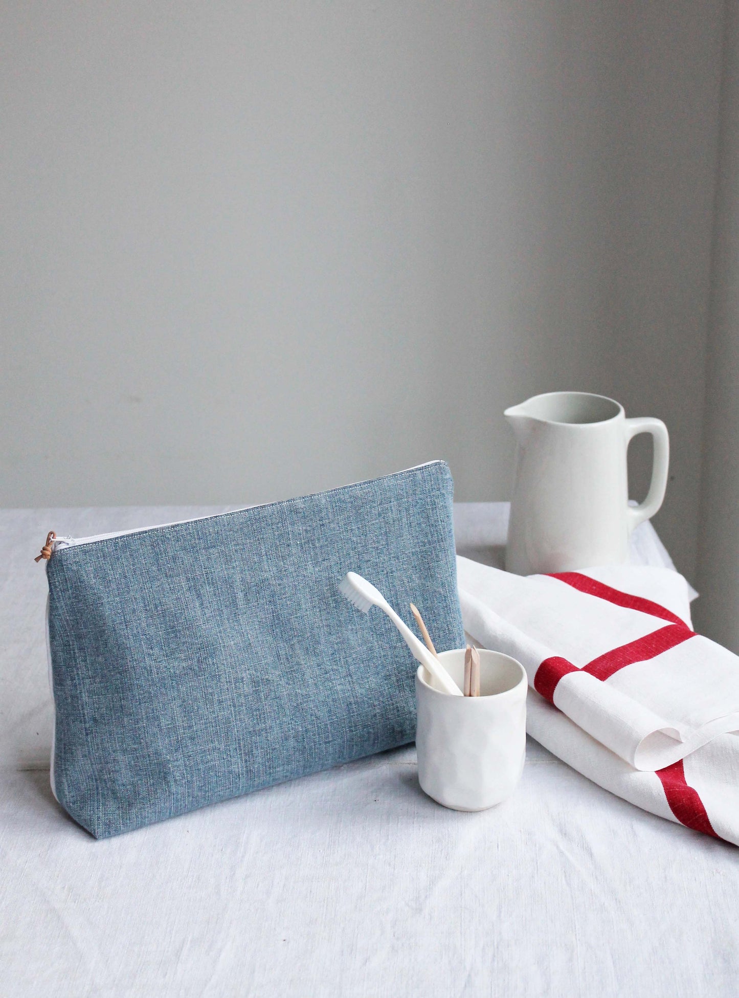 Denim Washbag