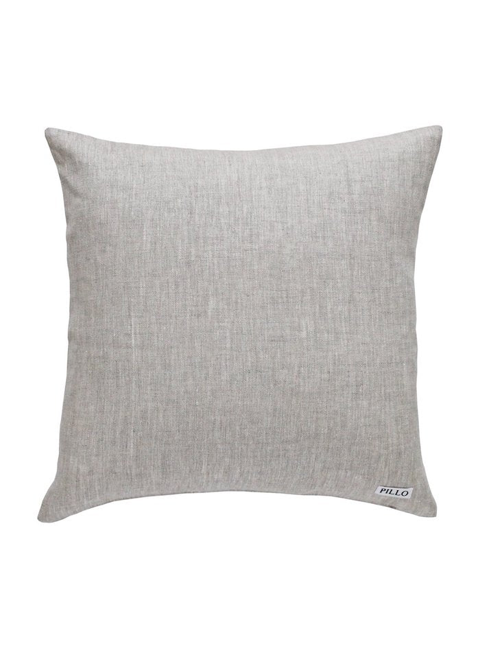 Floraison Prussian Blue Square Cushion Back