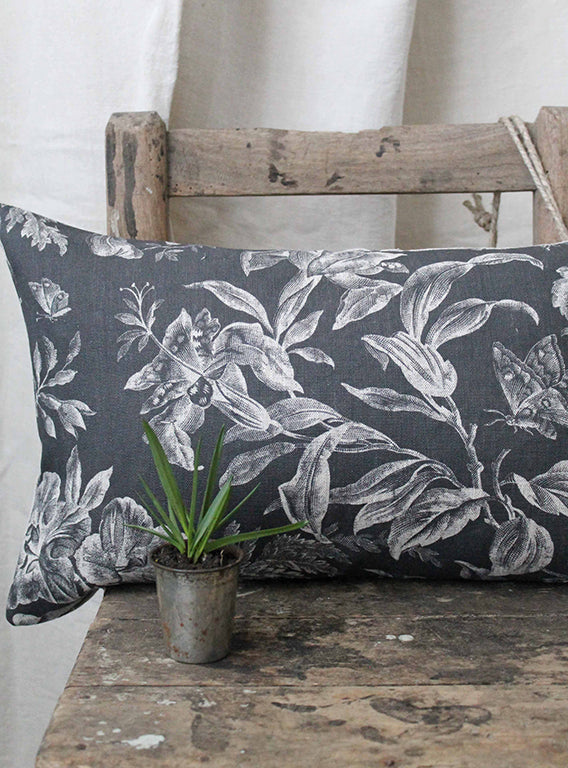 Floraison Shadow Scatter Cushion Linen Front