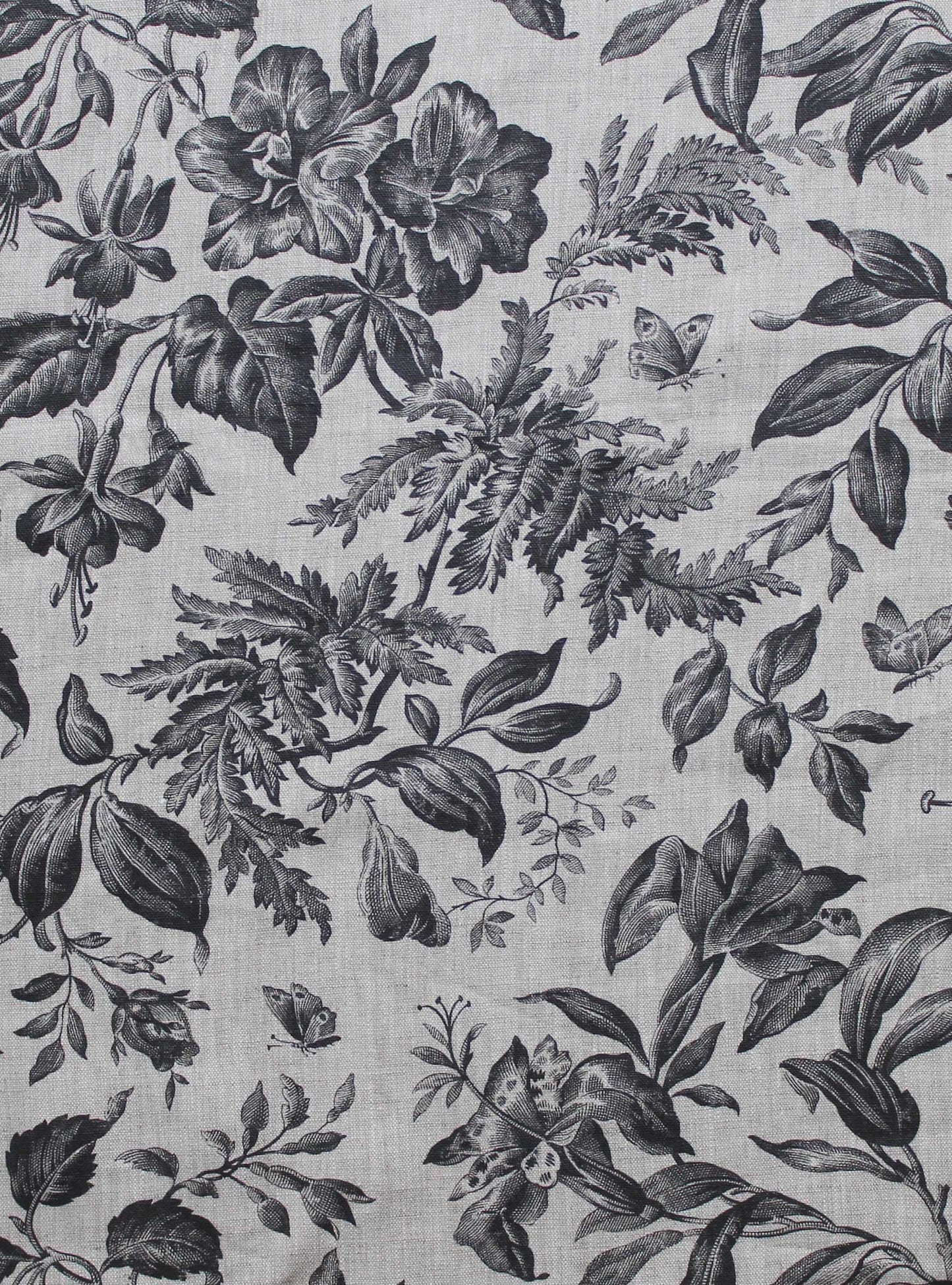 Floraison Soot - Natural Linen