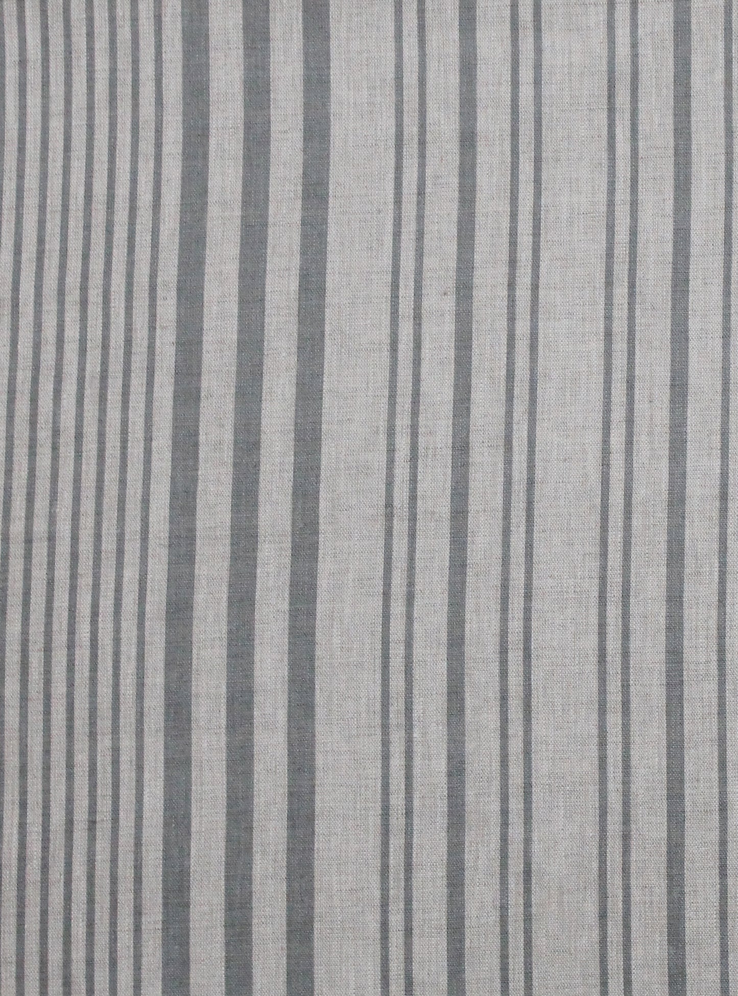 Stanley Stripe Manoir Grey - Natural Linen