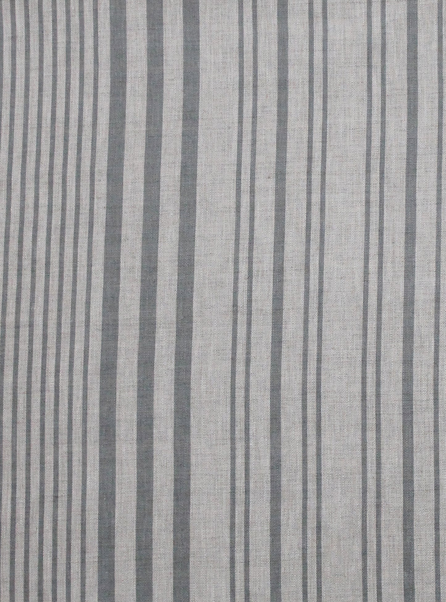 Stanley Stripe Manoir Grey - Natural Linen