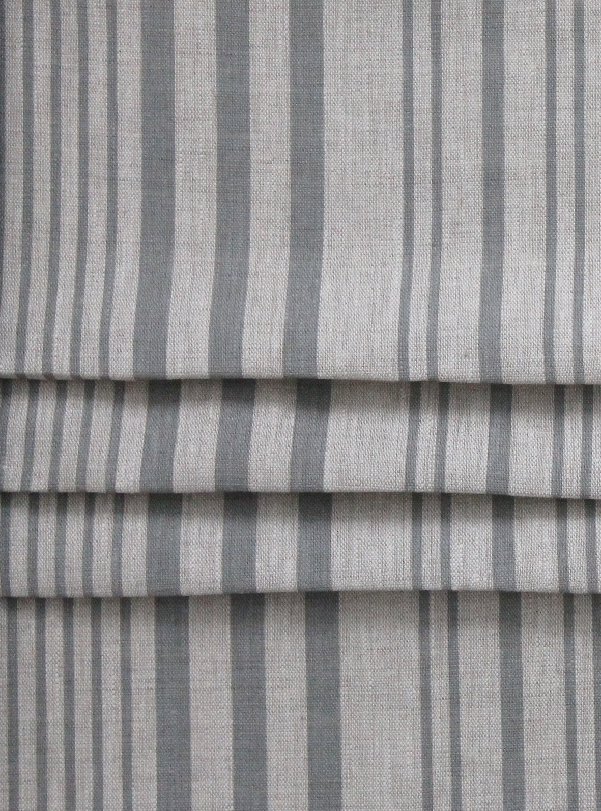 Stanley Stripe Manoir Grey - Natural Linen