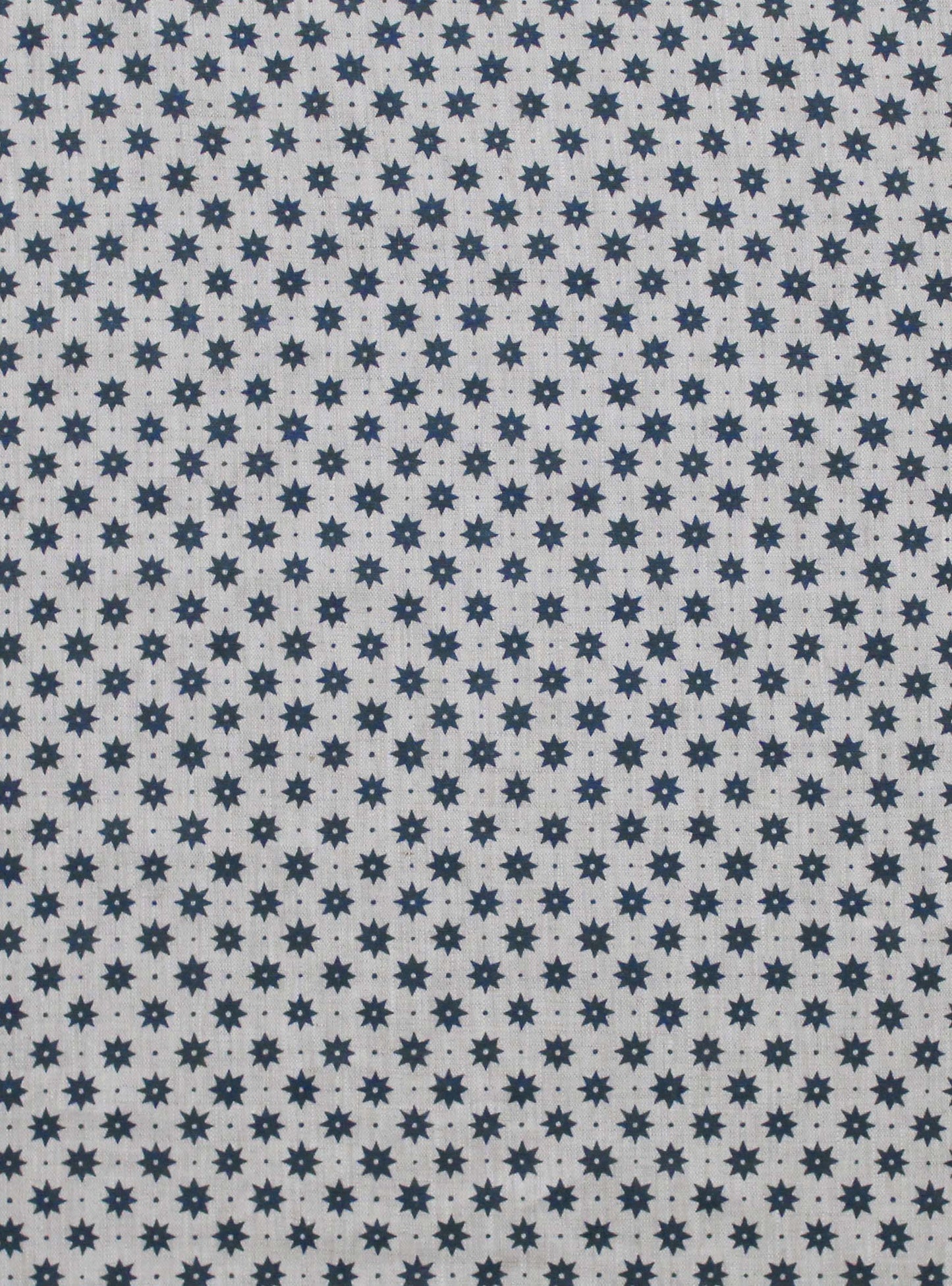 Petite Etoile Prussian Blue - Natural Linen