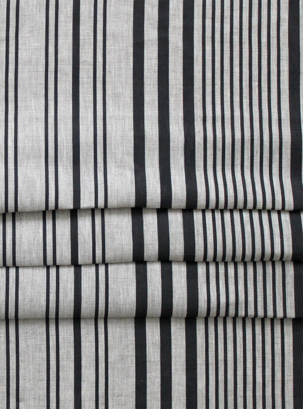 Stanley Stripe Soot - Natural Linen