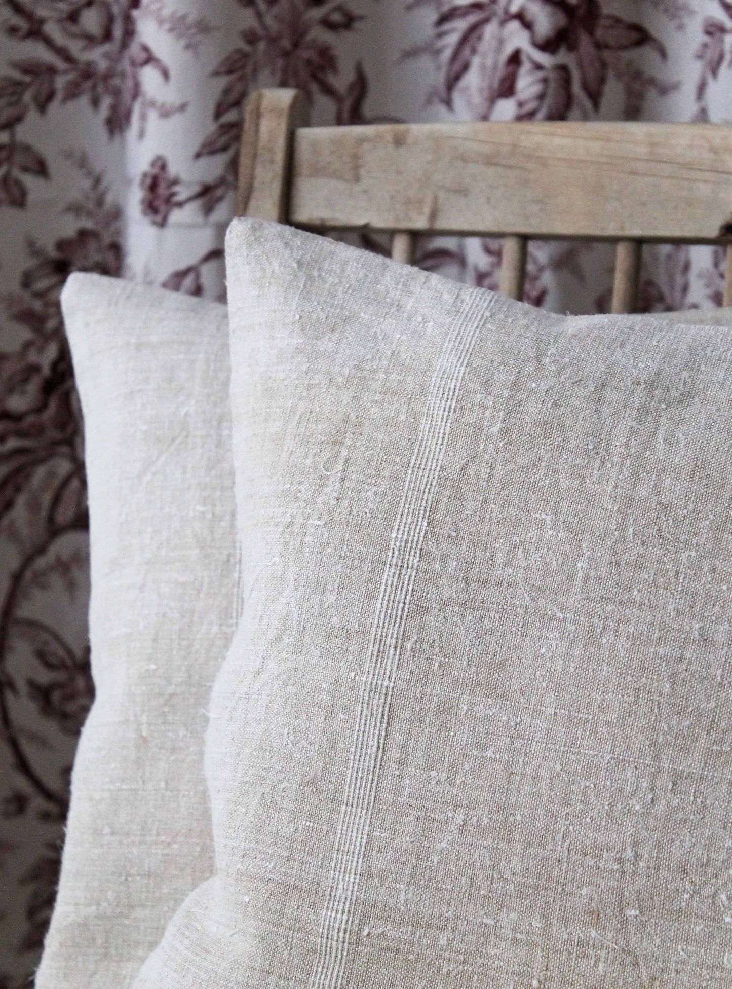 Slubby Linen Stripe Cushion