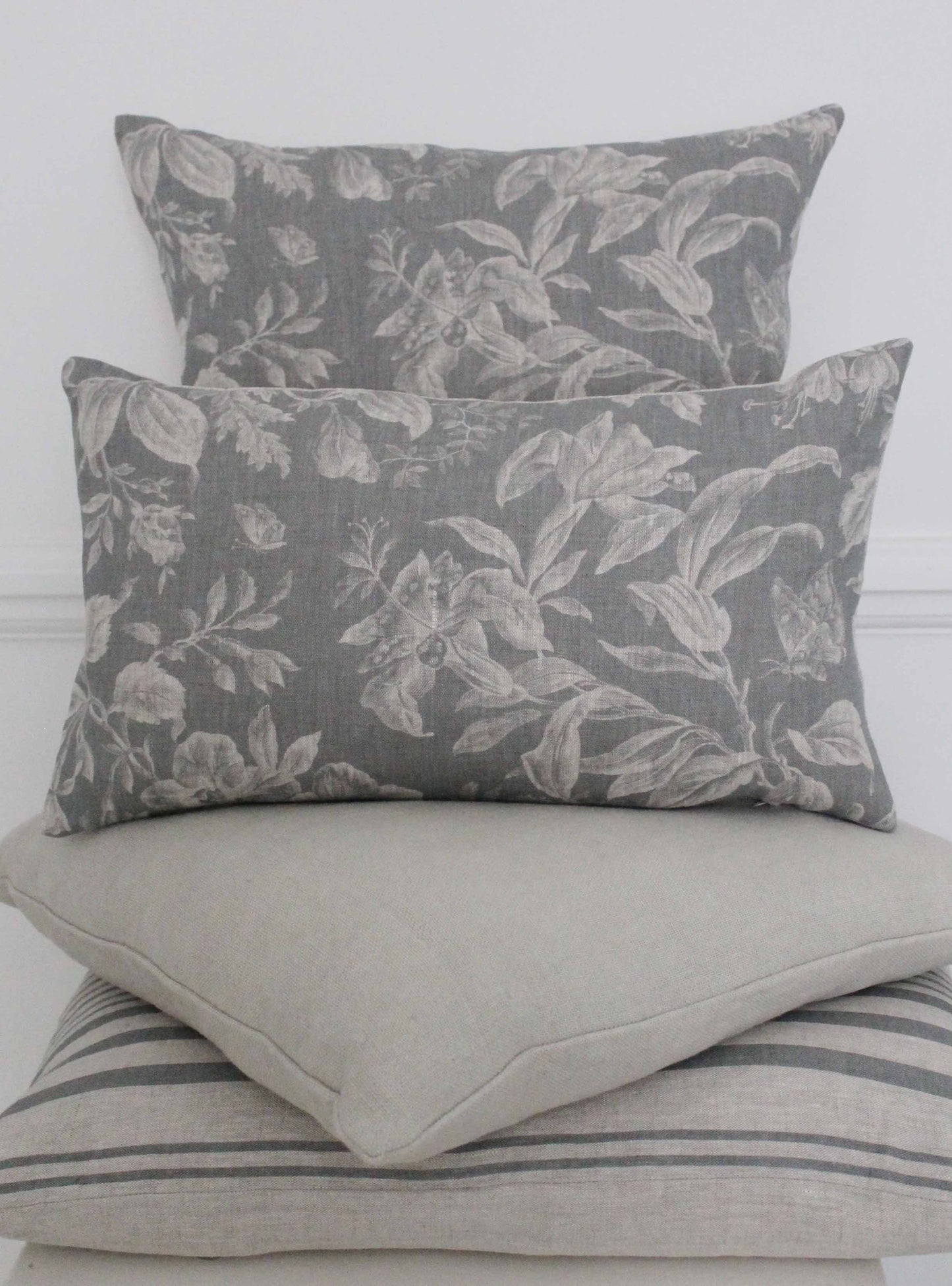 Floraison Manoir Grey Scatter Cushion