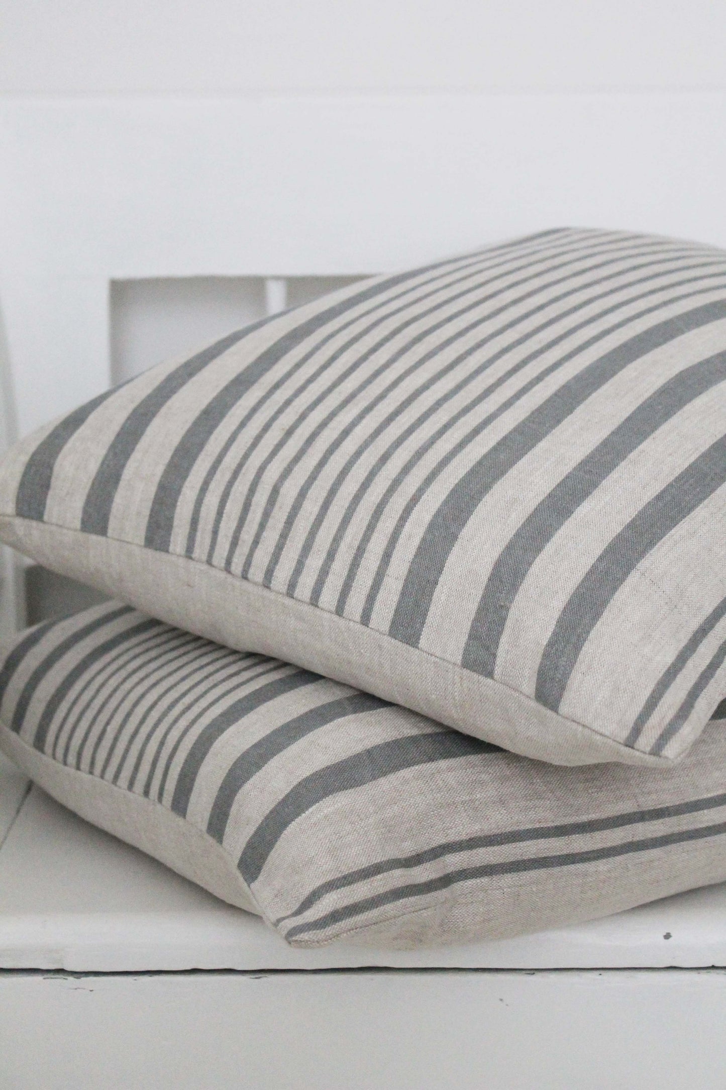 Manoir Grey Stripe Giant Scatter Cushion