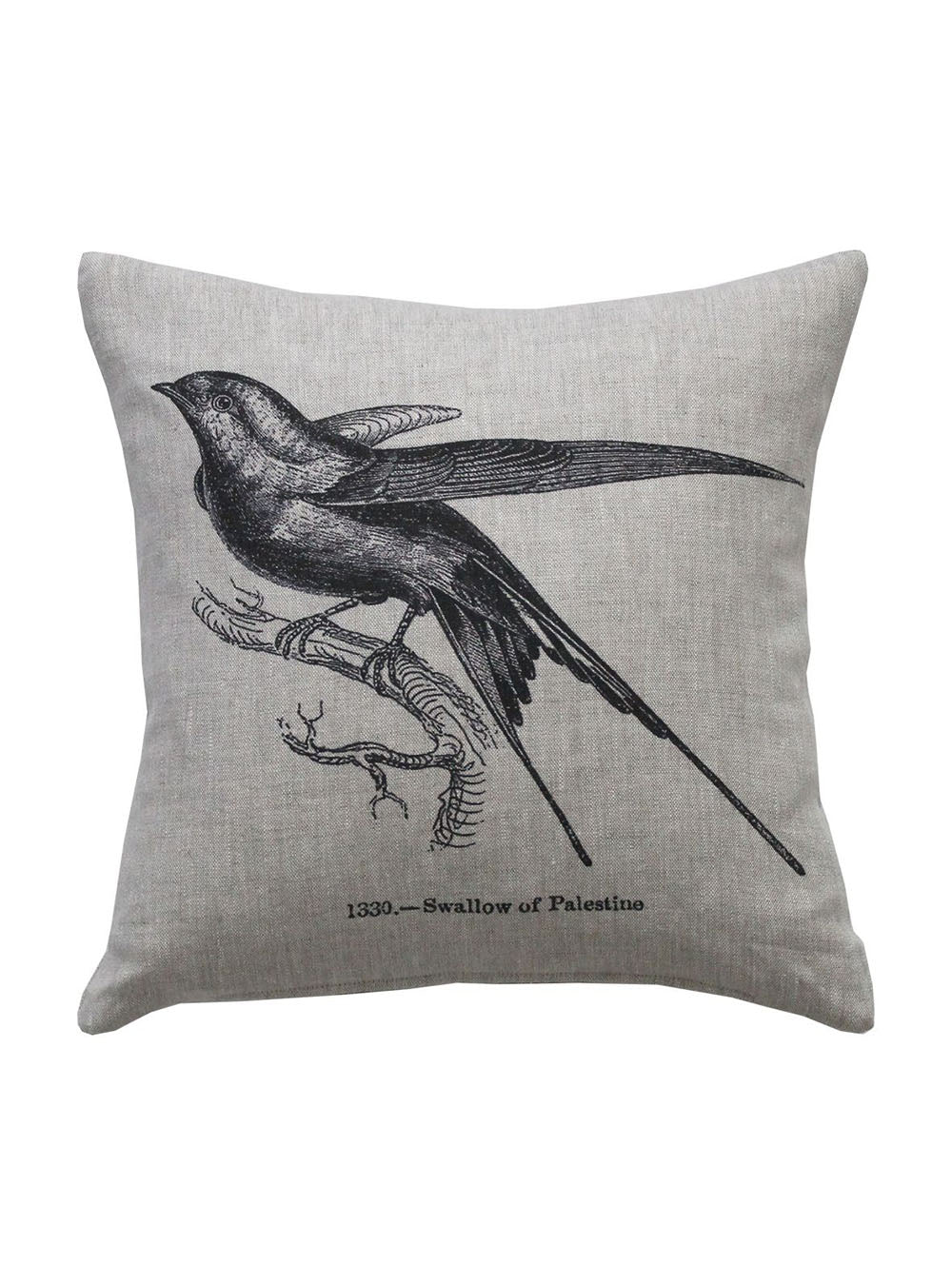Branch Swallow Linen Cushion