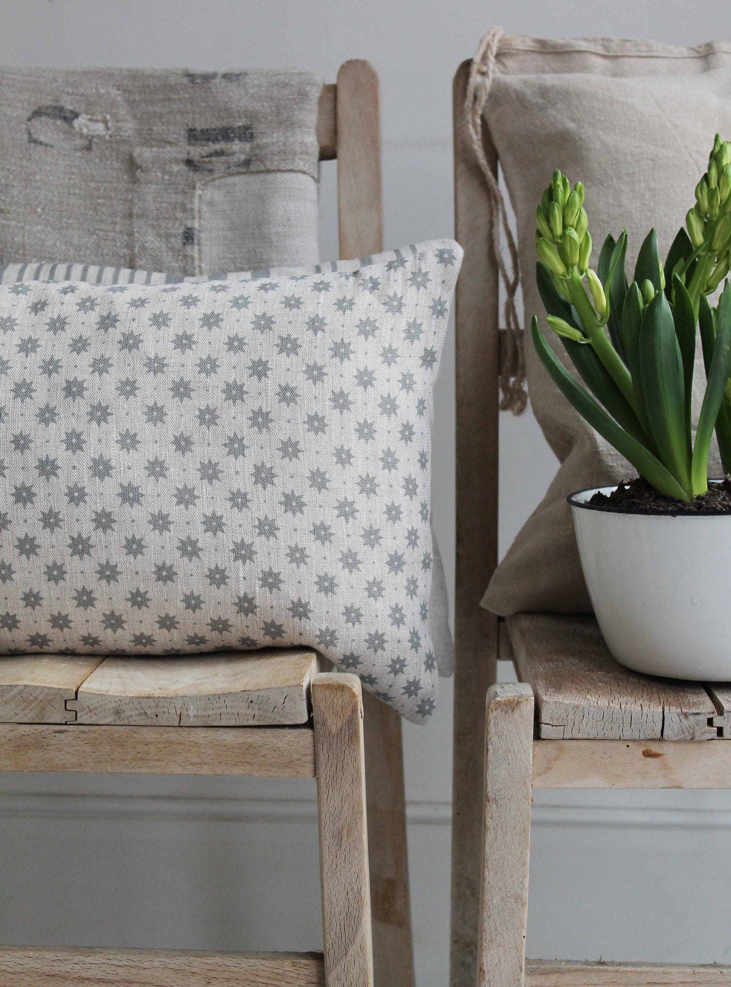 Petite Etoile Manoir Grey Scatter Cushion