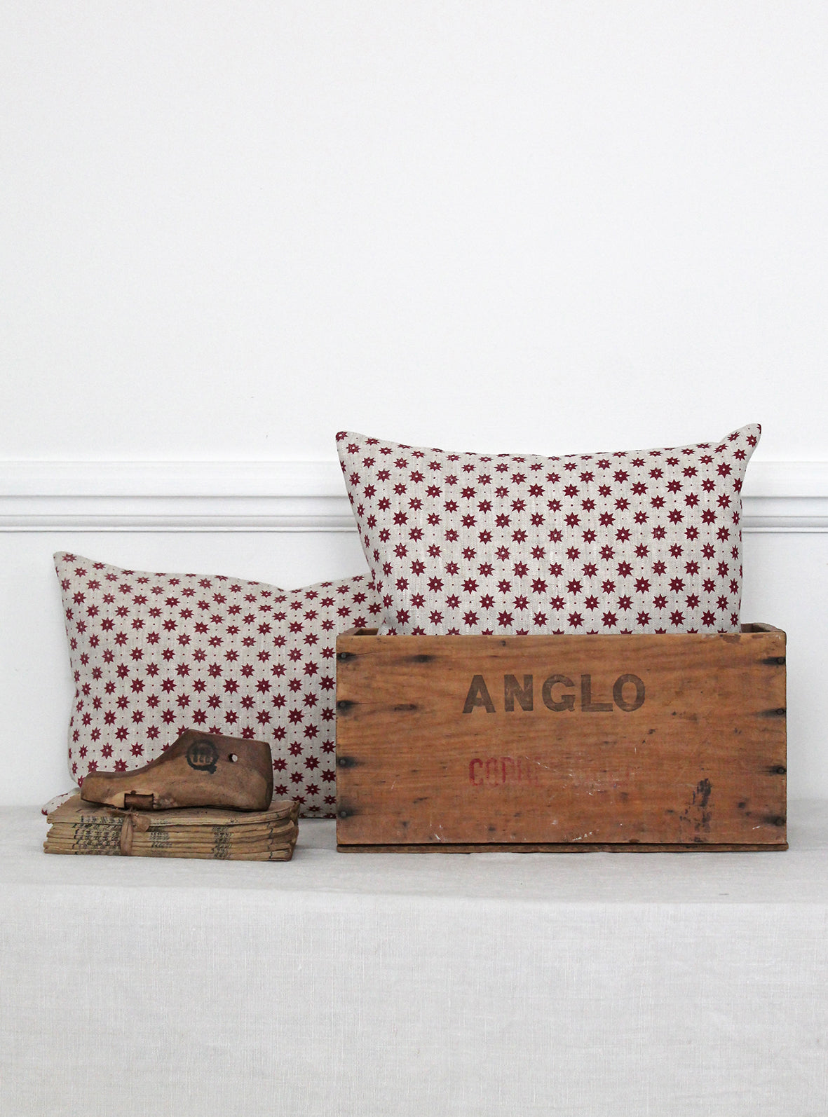 Petite Etoile French Raspberry Scatter Cushion