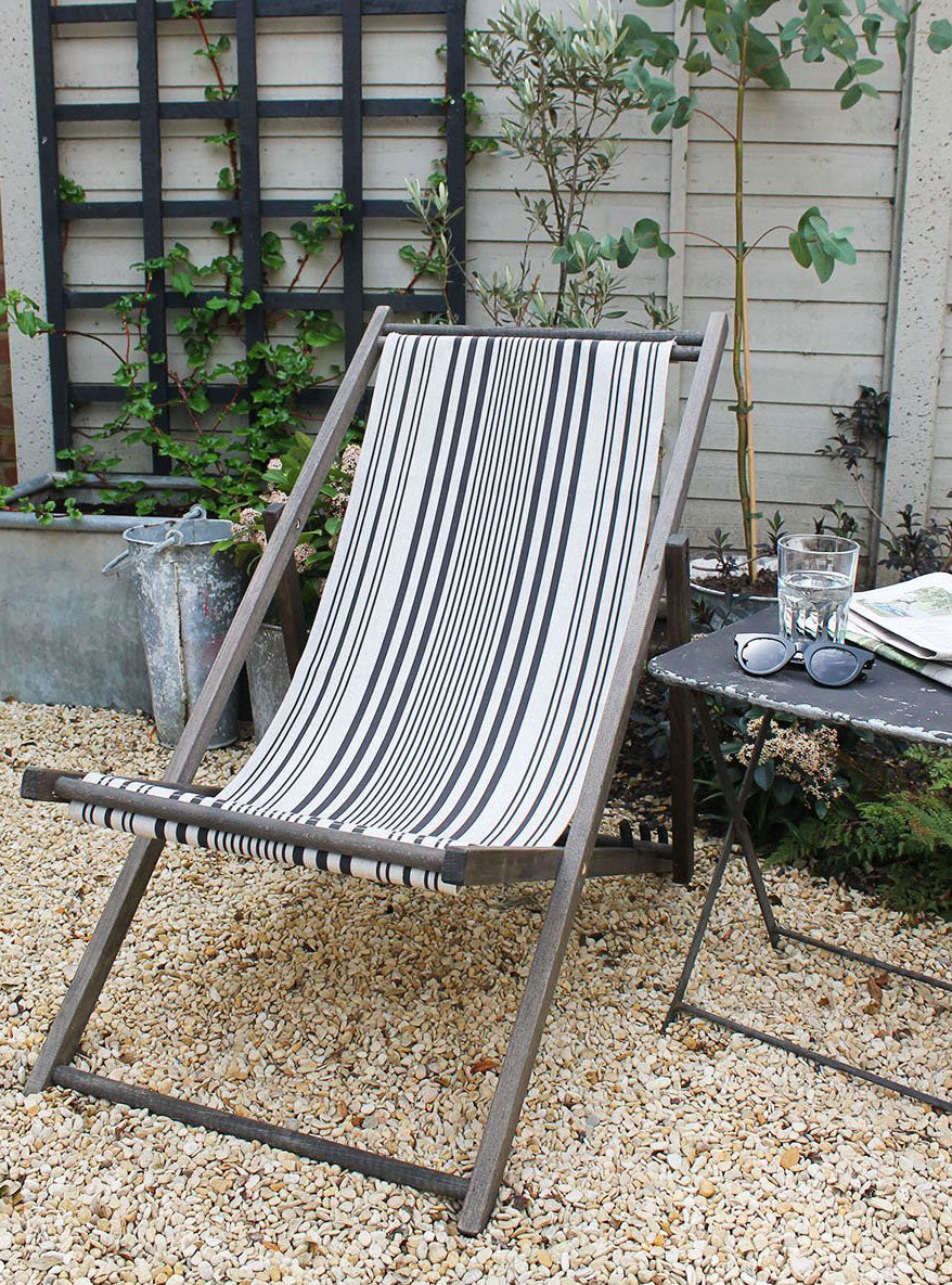 Stanley Stripe Soot Deckchair