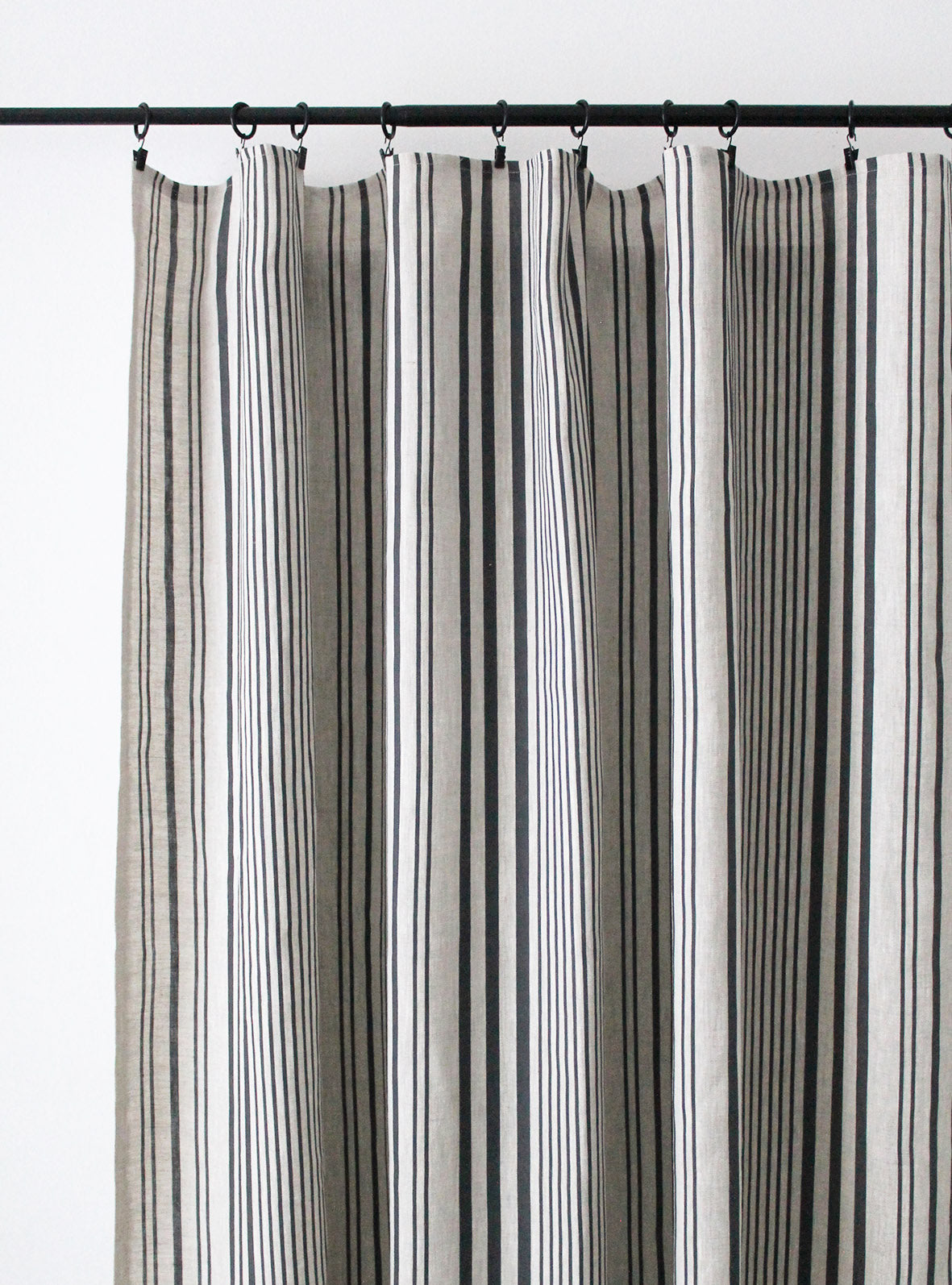 Stanley Stripe Soot - Natural Linen