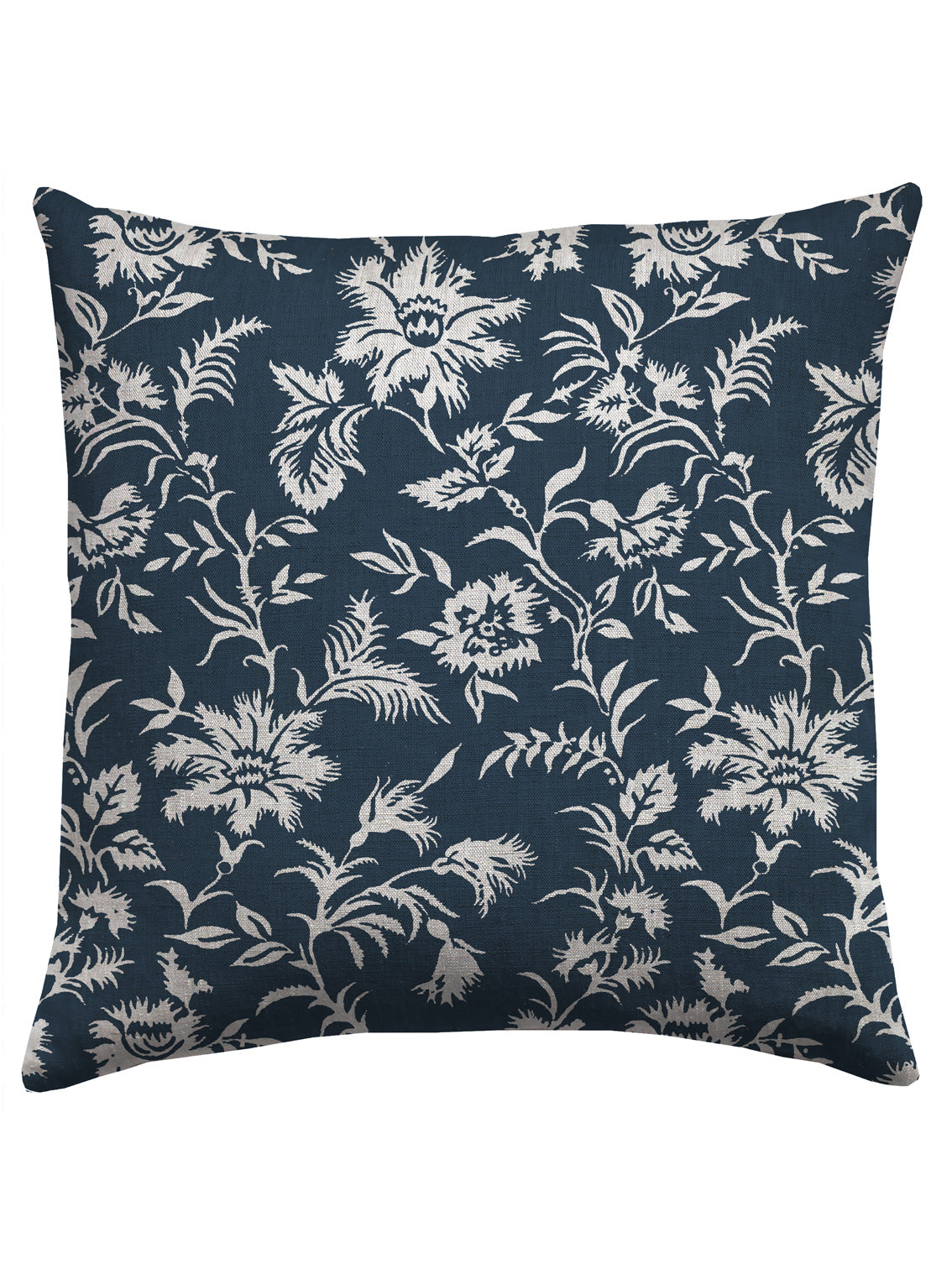 Clotilde Blue Square Cushion