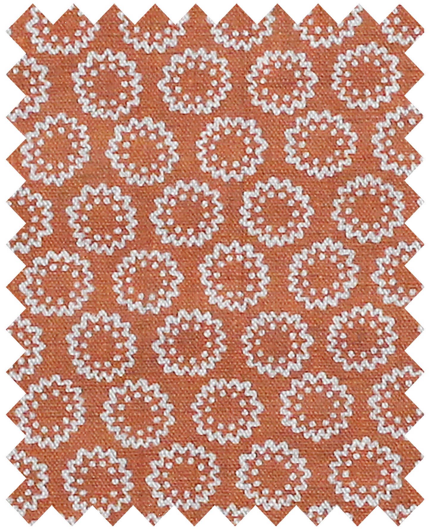 Ockley Burnt Orange - Natural Linen Swatch