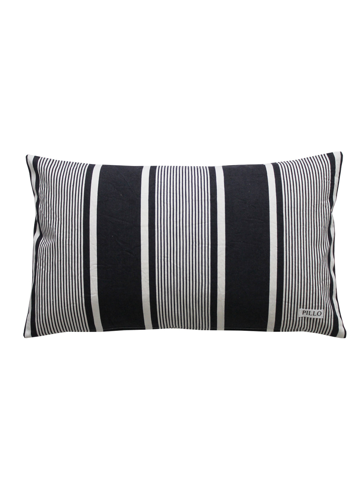 Dark Mono Vintage Stripe - Slumber Cushion