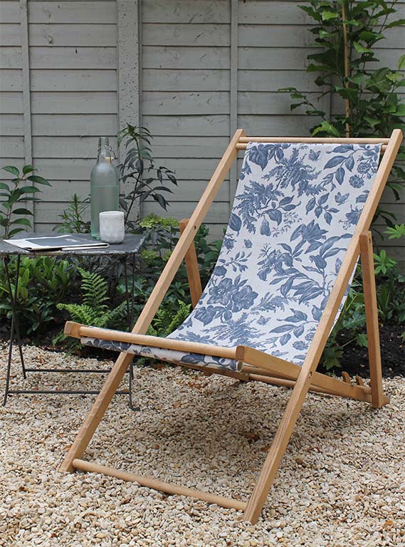 Floraison Prussian Blue Deckchair