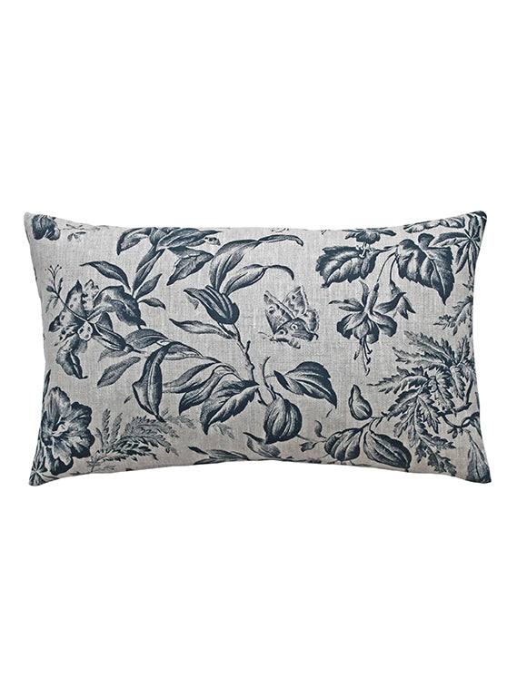 Floraison Prussian Blue Scatter Cushion Cutout