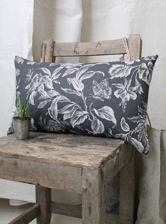 Floraison Shadow Scatter Cushion Linen Side