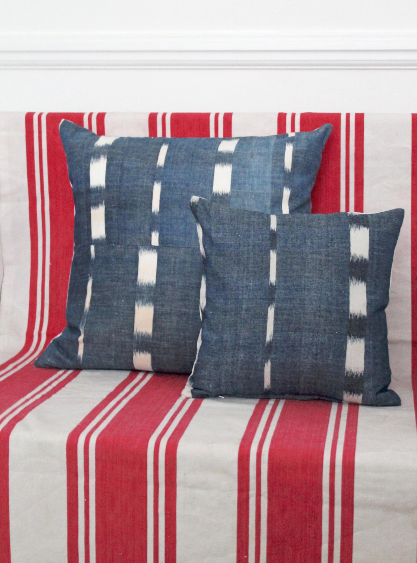 Vintage Ikat Stripe Cushion