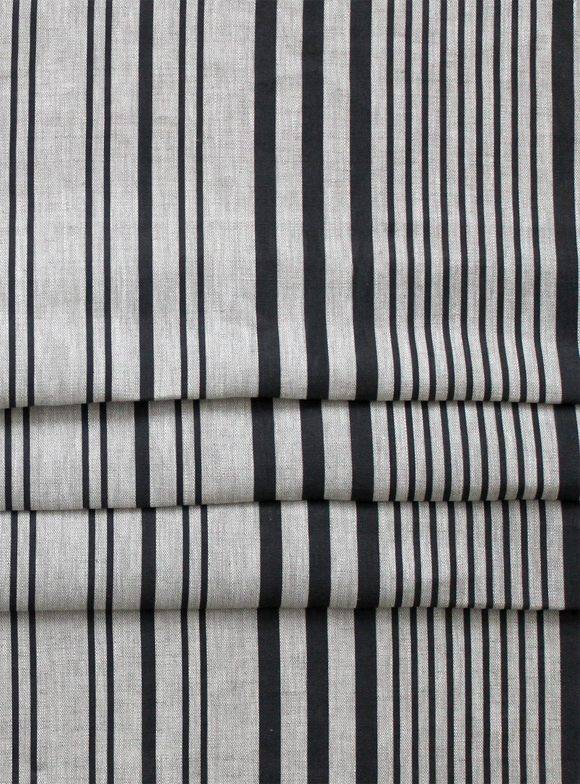 Stanley Stripe Soot - Natural Linen