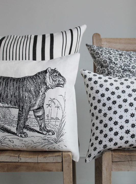 Shere Khan Linen Cushions