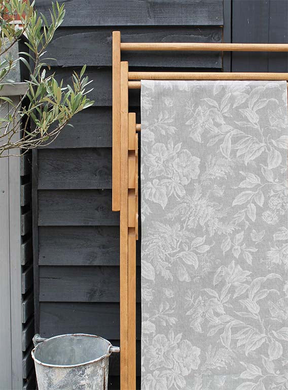 Manoir Floraison Grey Deckchair Image 2