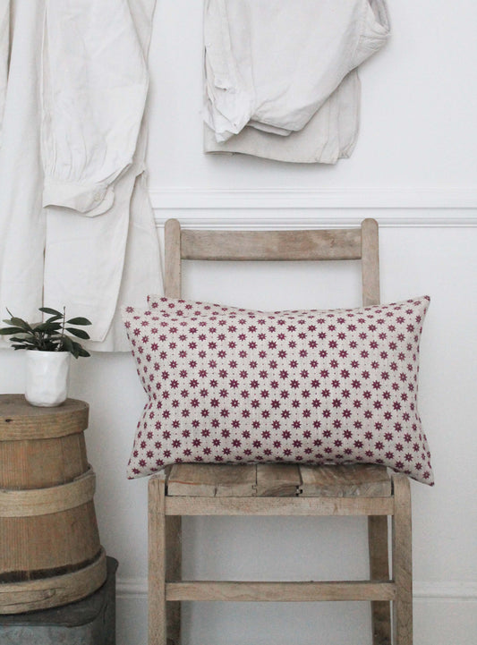 Petite Etoile Plum Scatter Cushion