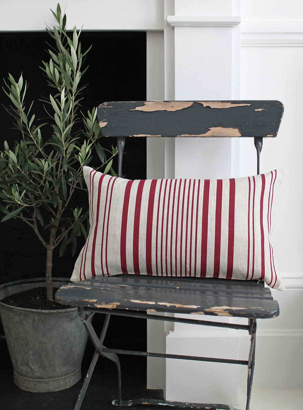 Stanley Stripe French Raspberry Scatter Cushion