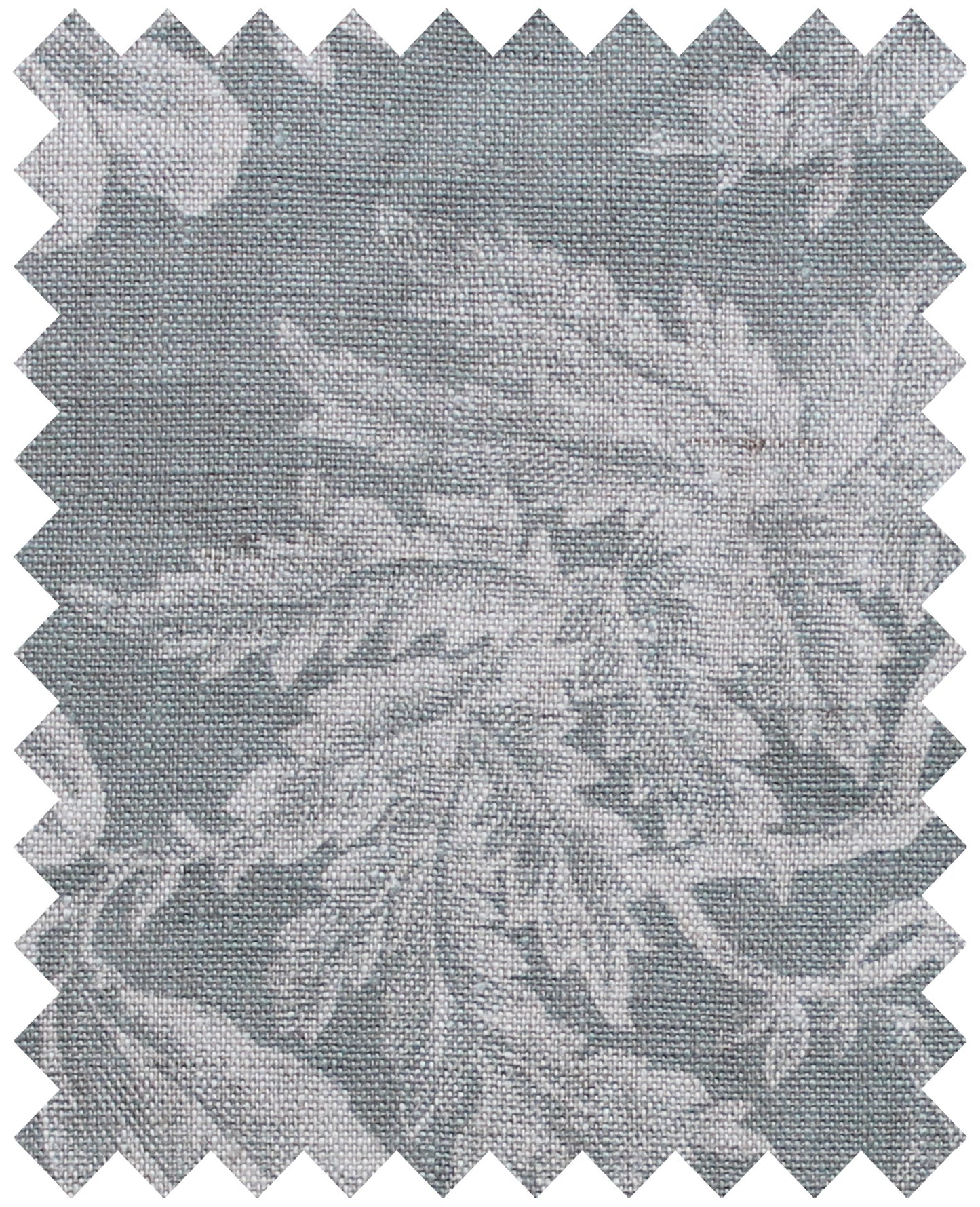 Floraison Manoir Grey - Natural Linen Swatch