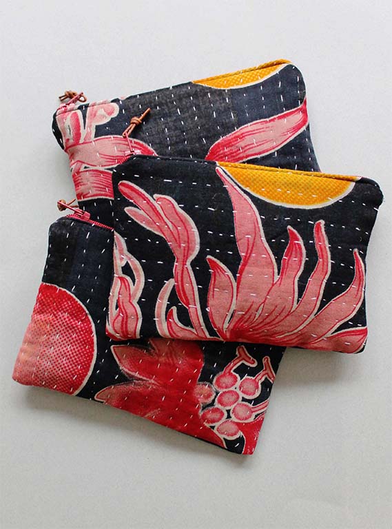 Vintage Kantha Purse Image 2