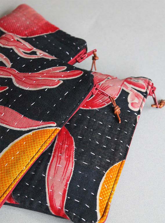 Vintage Kantha Purse Image 3