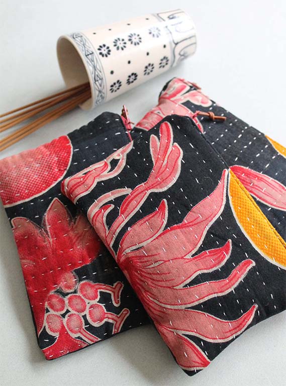 Vintage Kantha Purse Image 1